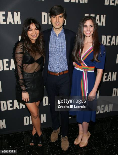 Demetri Martin, actress Ginger Gonzaga and Rachael Beame Martin attend a screening of CBS Films' 'Dean' at ArcLight Hollywood on May 24, 2017 in...