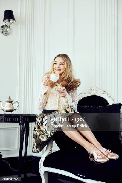 Actor Lizzy Greene is photographed for Posh Kids magazine on December 18, 2016 in Los Angeles, California.