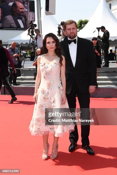 Guest attends the "A Gentle Creature " screening during the 70th annual Cannes Film Festival at Palais des Festivals on May 25, 2017 in Cannes,...