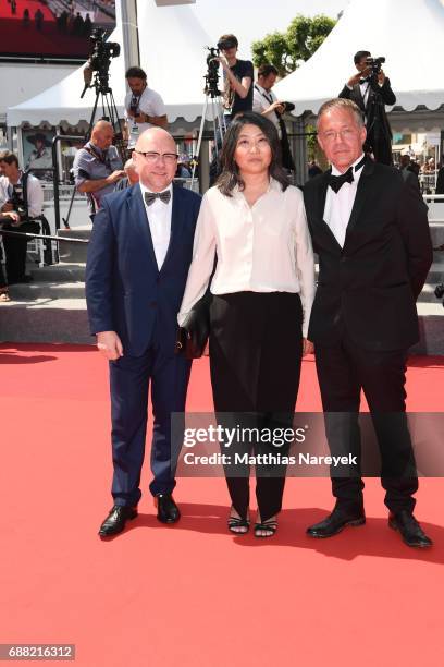 Guest attends the "A Gentle Creature " screening during the 70th annual Cannes Film Festival at Palais des Festivals on May 25, 2017 in Cannes,...