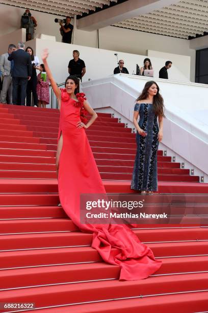 Guest attends the "A Gentle Creature " screening during the 70th annual Cannes Film Festival at Palais des Festivals on May 25, 2017 in Cannes,...