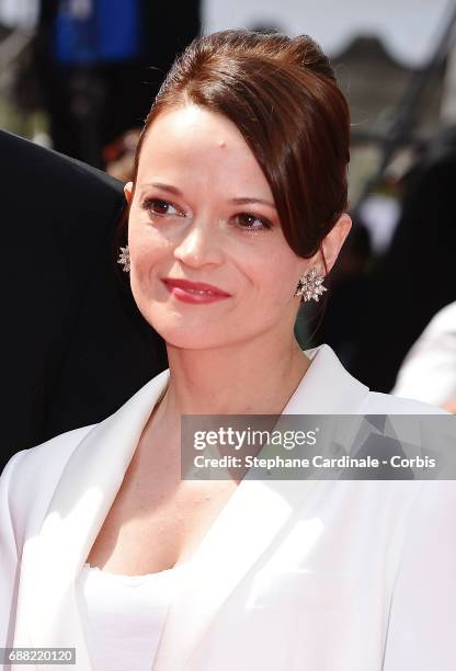 Vasilina Makovtseva attends "A Gentle Creature " premiere during the 70th annual Cannes Film Festival at Palais des Festivals on May 25, 2017 in...