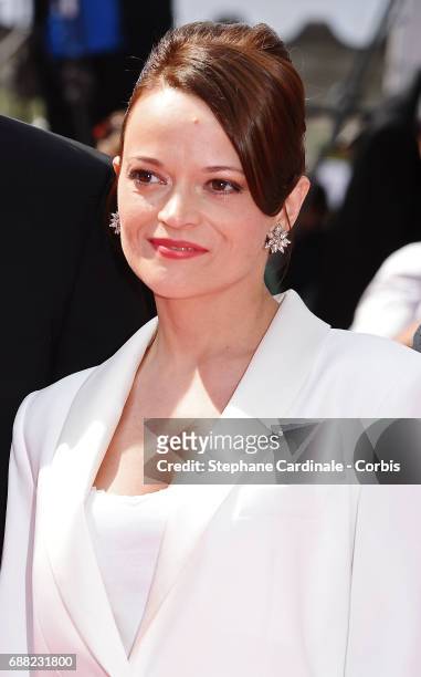 Vasilina Makovtseva attends "A Gentle Creature " premiere during the 70th annual Cannes Film Festival at Palais des Festivals on May 25, 2017 in...