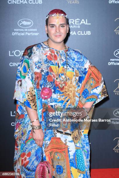 Markus Molinari attends the Gala 20th Birthday Of L'Oreal In Cannes during the 70th annual Cannes Film Festival at Hotel Martinez on May 24, 2017 in...