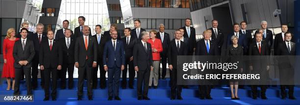 Canadian Prime Minister Justin Trudeau, Bulgaria's President Rumen Radev, Albanian Prime Minister Edi Rama, Belgian Prime Minister Charles Michel,...