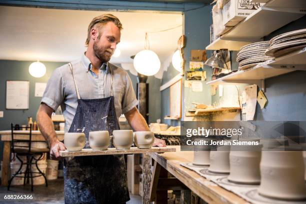 a small business owner - pottery making stock pictures, royalty-free photos & images