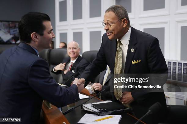 House Agriculture, Rural Development, Food and Drug Administration and Related Agencies Subcommittee ranking member Rep. Sanford Bishop greets Food...