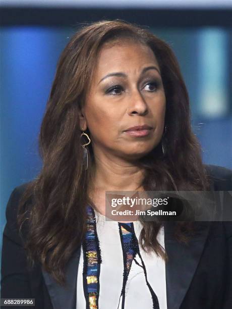 Actress Tamara Tunie attends Build to discuss "Building The Wall" at Build Studio on May 25, 2017 in New York City.