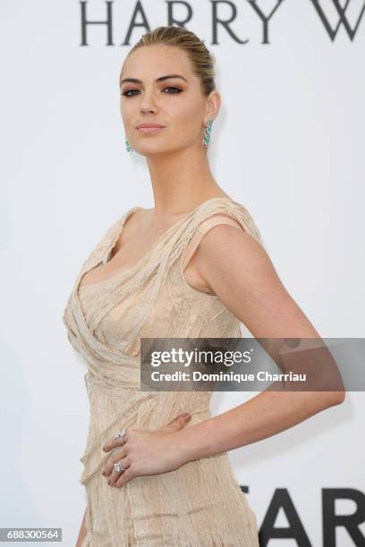 Kate Upton arrives at the amfAR Gala Cannes 2017 at Hotel du Cap-Eden-Roc on May 25, 2017 in Cap d'Antibes, France.