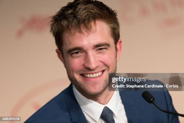 Actor Robert Pattinson attends the "Good Time" press conference during the 70th annual Cannes Film Festival at Palais des Festivals on May 25, 2017...