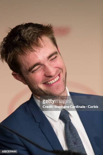 Actor Robert Pattinson attends the "Good Time" press conference during the 70th annual Cannes Film Festival at Palais des Festivals on May 25, 2017...