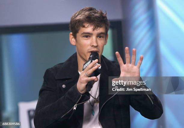 Actor Brenton Thwaites attends Build to discuss "Pirates Of The Caribbean: Dead Men Tell No Tales" at Build Studio on May 25, 2017 in New York City.