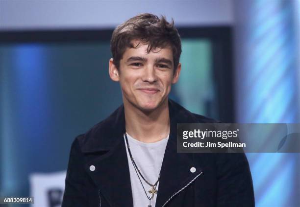 Actor Brenton Thwaites attends Build to discuss "Pirates Of The Caribbean: Dead Men Tell No Tales" at Build Studio on May 25, 2017 in New York City.
