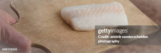 codfish. - pacific cod foto e immagini stock