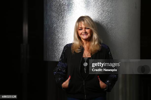 Singer Bonnie Tyler poses during a photo shoot on the Gold Coast, Queensland.