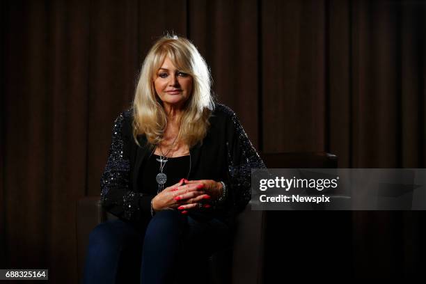 Singer Bonnie Tyler poses during a photo shoot on the Gold Coast, Queensland.