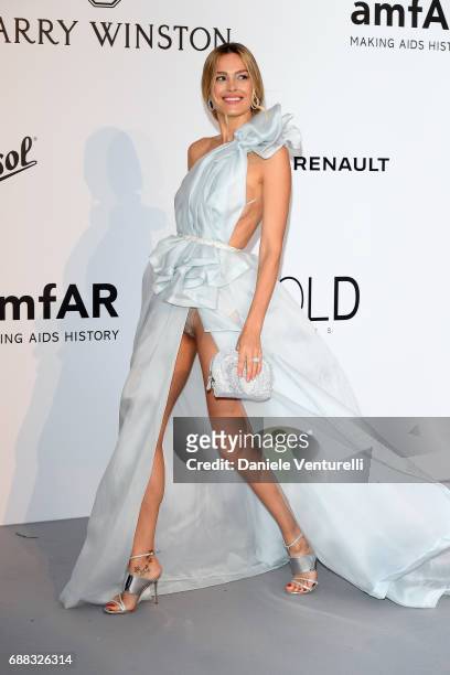 Petra Nemcova arrives at the amfAR Gala Cannes 2017 at Hotel du Cap-Eden-Roc on May 25, 2017 in Cap d'Antibes, France.