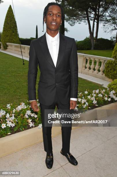 Rocky arrives at the amfAR Gala Cannes 2017 at Hotel du Cap-Eden-Roc on May 25, 2017 in Cap d'Antibes, France.