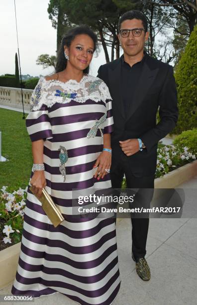 Isabel dos Santos and Sindika Dokolo arrive at the amfAR Gala Cannes 2017 at Hotel du Cap-Eden-Roc on May 25, 2017 in Cap d'Antibes, France.