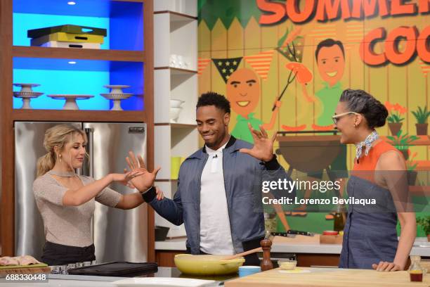 Walt Disney Television via Getty Images's "Dancing with the Stars" winners Rashad Jennings and his partner, Emma Slater are the guests, Friday, May...