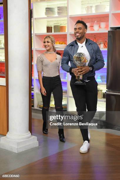 Walt Disney Television via Getty Images's "Dancing with the Stars" winners Rashad Jennings and his partner, Emma Slater are the guests, Friday, May...