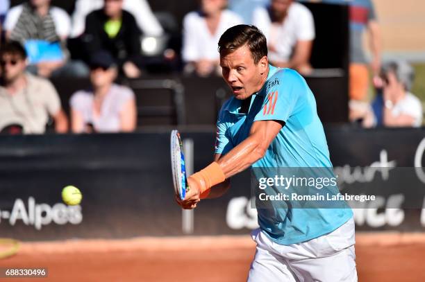 Thomas Berdych of Czech Republic during the Open Parc of Lyon 2017, quarter final day 6, on May 25, 2017 in Lyon, France.