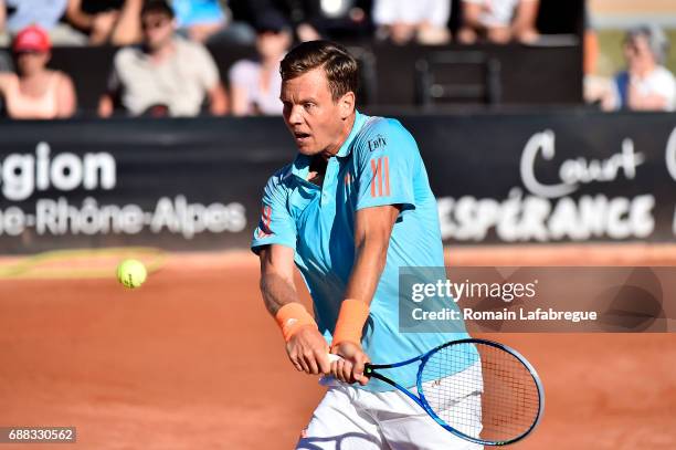 Thomas Berdych of Czech Republic during the Open Parc of Lyon 2017, quarter final day 6, on May 25, 2017 in Lyon, France.