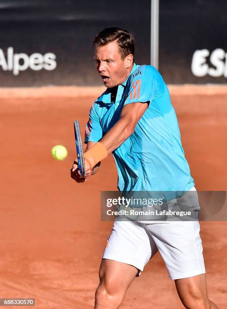 Thomas Berdych of Czech Republic during the Open Parc of Lyon 2017, quarter final day 6, on May 25, 2017 in Lyon, France.