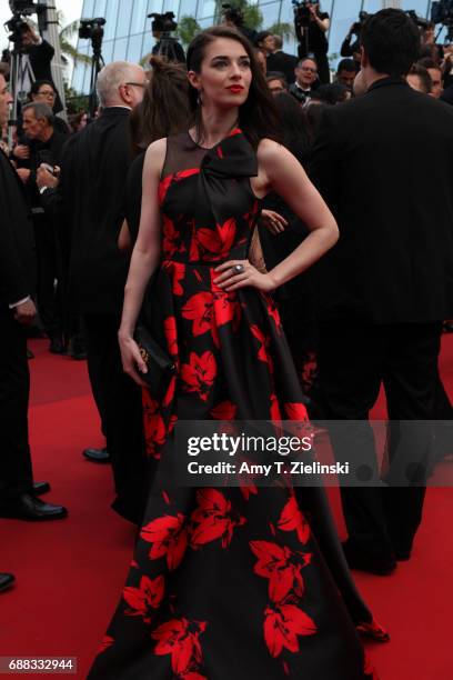 Sarah Barzyk attends the "Twin Peaks" screening during the 70th annual Cannes Film Festival at Palais des Festivals on May 25, 2017 in Cannes, France.