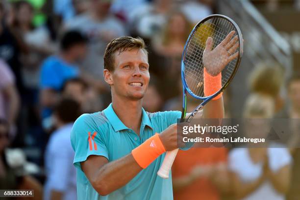 Thomas Berdych of Czech Republic during the Open Parc of Lyon 2017, quarter final day 6, on May 25, 2017 in Lyon, France.