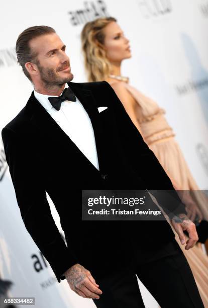 David Beckham arrives at the amfAR Gala Cannes 2017 at Hotel du Cap-Eden-Roc on May 25, 2017 in Cap d'Antibes, France.