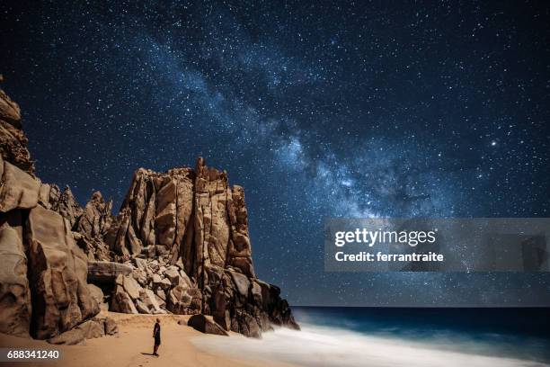 stargazing in mexico - beach mexico stock pictures, royalty-free photos & images