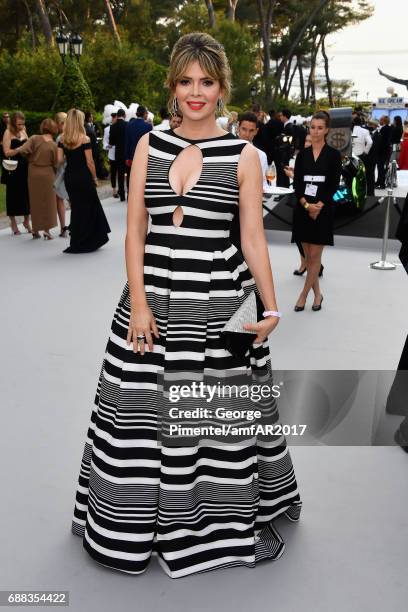 Carly Steel arrives at the amfAR Gala Cannes 2017 at Hotel du Cap-Eden-Roc on May 25, 2017 in Cap d'Antibes, France.