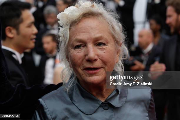 Agnes B attends the "Twin Peaks" screening during the 70th annual Cannes Film Festival at Palais des Festivals on May 25, 2017 in Cannes, France.