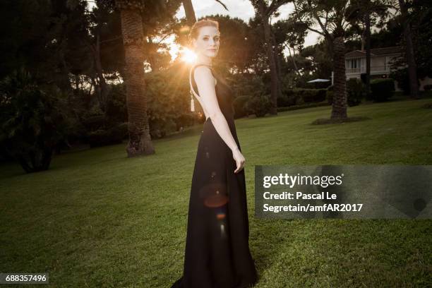 Jessica Chastain attends the amfAR Gala Cannes 2017 at Hotel du Cap-Eden-Roc on May 25, 2017 in Cap d'Antibes, France.
