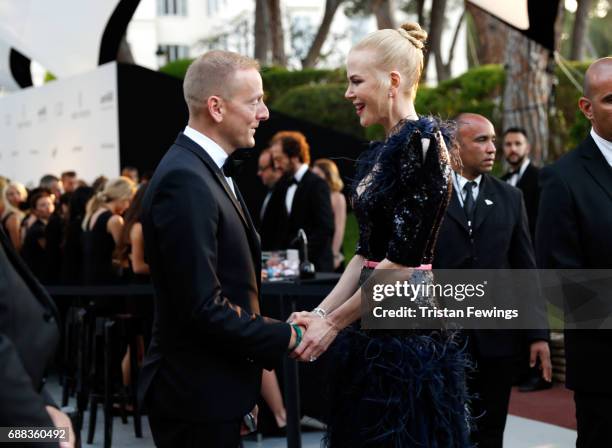 Nicole Kidman arrives at the amfAR Gala Cannes 2017 at Hotel du Cap-Eden-Roc on May 25, 2017 in Cap d'Antibes, France.