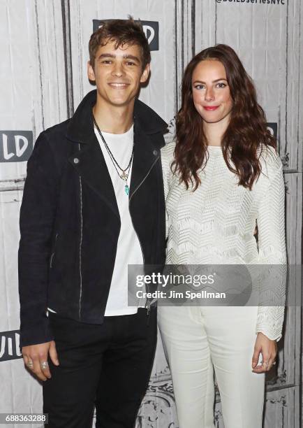 Actors Brenton Thwaites and Kaya Scodelario attend Build to discuss "Pirates Of The Caribbean: Dead Men Tell No Tales" at Build Studio on May 25,...