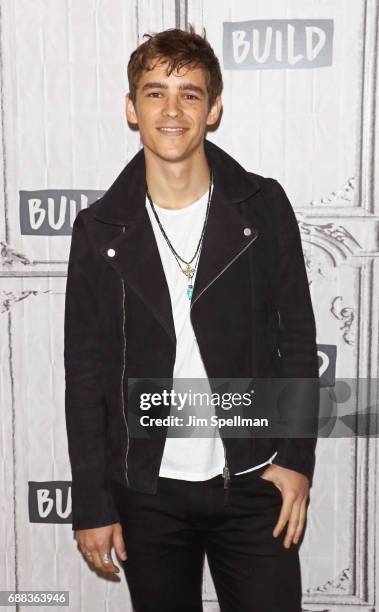 Actor Brenton Thwaites attends Build to discuss "Pirates Of The Caribbean: Dead Men Tell No Tales" at Build Studio on May 25, 2017 in New York City.