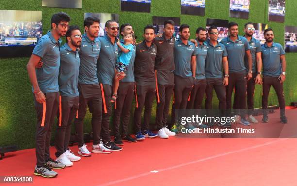 Indian cricket team during the screening of 'Sachin: A Billion Dreams' film at PVR on May 24, 2017 in Mumbai, India. British director James Erskine...