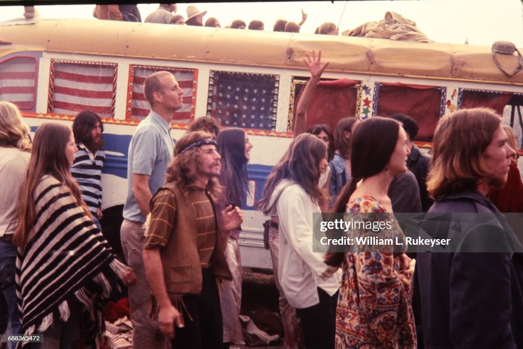 Altamont Concert - Hippie school bus