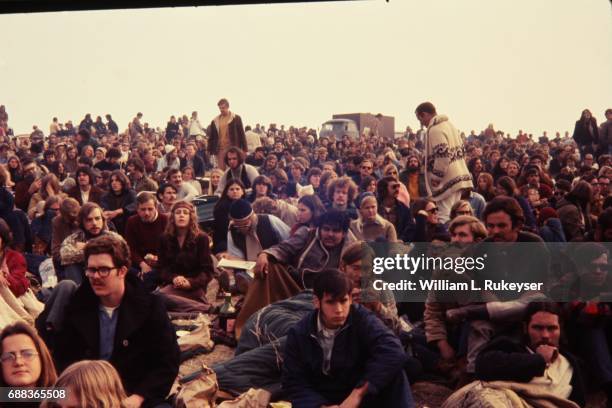 Lucky few were able to drive to the hillside at the Altamont Speedway prior to the free concert headlined by the Rolling Stones.