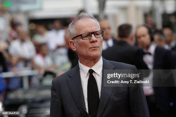Director of the Cannes Film Festival Thierry Fremaux attends 'A Gentle Creature ' premiere during the 70th annual Cannes Film Festival at Palais des...