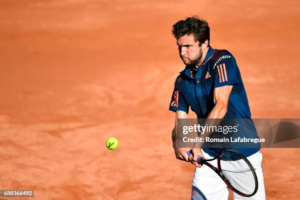 Gilles Simon of France during the Open Parc of Lyon 2017, quarter final day 6, on May 25, 2017 in Lyon, France.