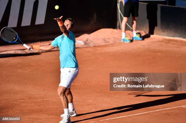 Thomas Berdych of Czech Republic during the Open Parc of Lyon 2017, quarter final day 6, on May 25, 2017 in Lyon, France.