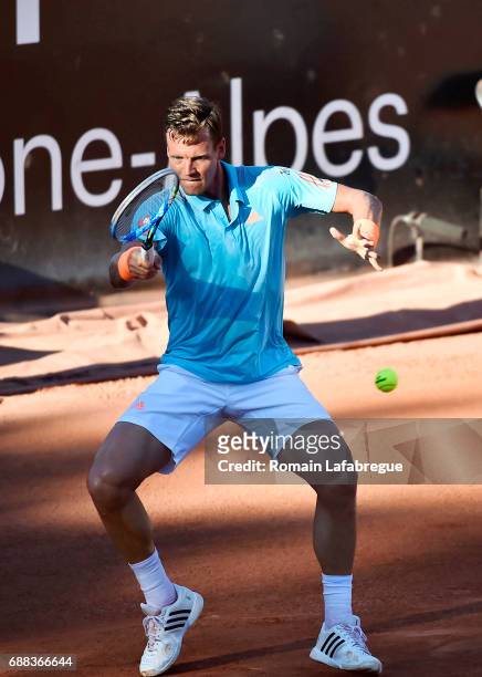 Thomas Berdych of Czech Republic during the Open Parc of Lyon 2017, quarter final day 6, on May 25, 2017 in Lyon, France.