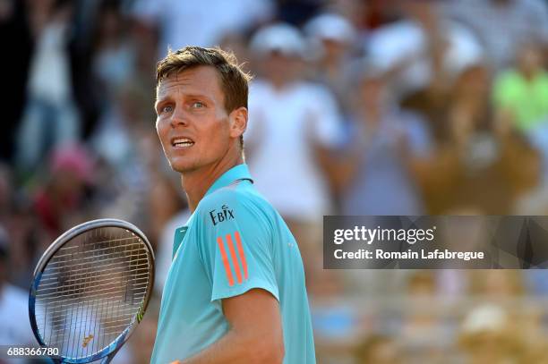 Thomas Berdych of Czech Republic during the Open Parc of Lyon 2017, quarter final day 6, on May 25, 2017 in Lyon, France.