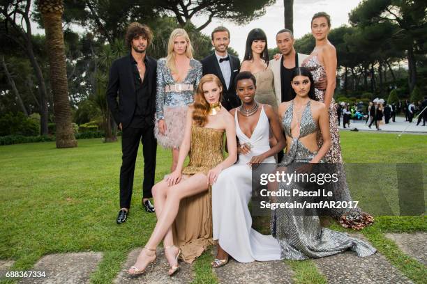 Marlon Teixeira, Lara Stone, Pierre Emmanuel Angeloglou, Kristina Bazan, Olivier Rousteing, Irina Shayk Alexina Graham, Maria Borges and Neelam Gill...