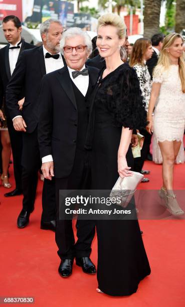 Jean-Daniel Lorieux and Laura Restelli-Brizard attend the "Twin Peaks" screening during the 70th annual Cannes Film Festival at Palais des Festivals...