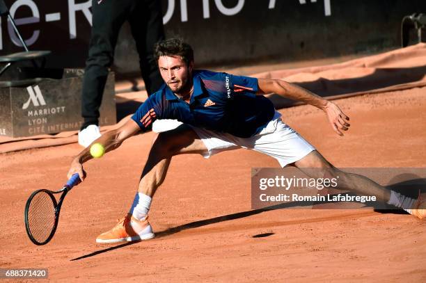 Gilles Simon of France during the Open Parc of Lyon 2017, quarter final day 6, on May 25, 2017 in Lyon, France.