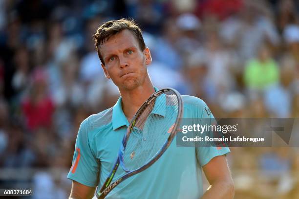 Thomas Berdych of Czech Republic during the Open Parc of Lyon 2017, quarter final day 6, on May 25, 2017 in Lyon, France.